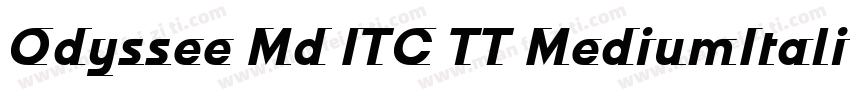 Odyssee Md ITC TT MediumItalic字体转换
